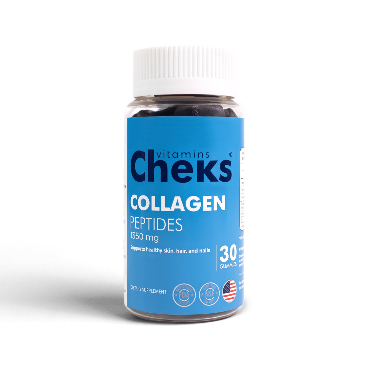 Collagen Peptides 1350mg Gummies - CHEKS