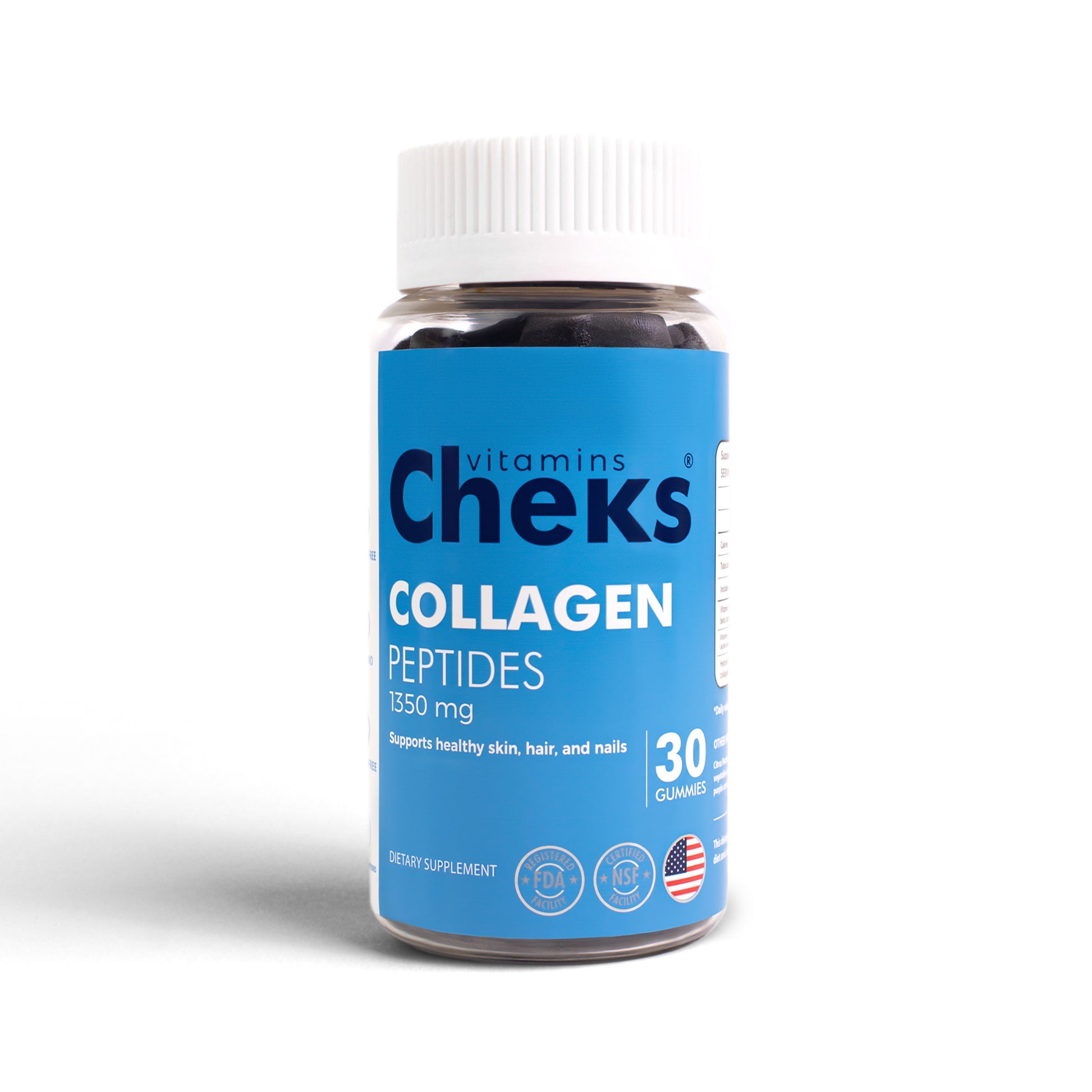 Collagen Peptides 1350mg Gummies - CHEKS