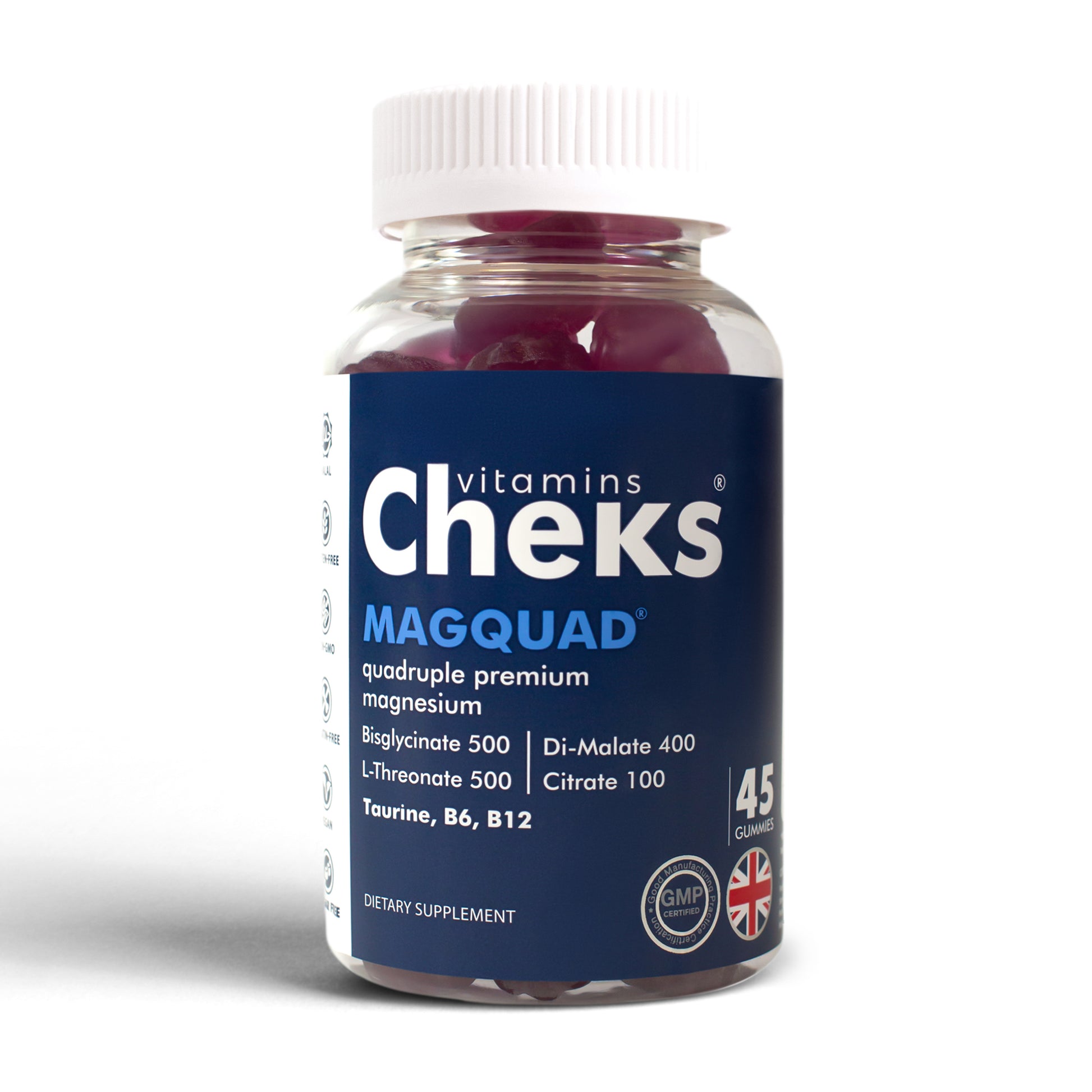 MAGQUAD Quadruple Premium Magnesium Gummies - CHEKS