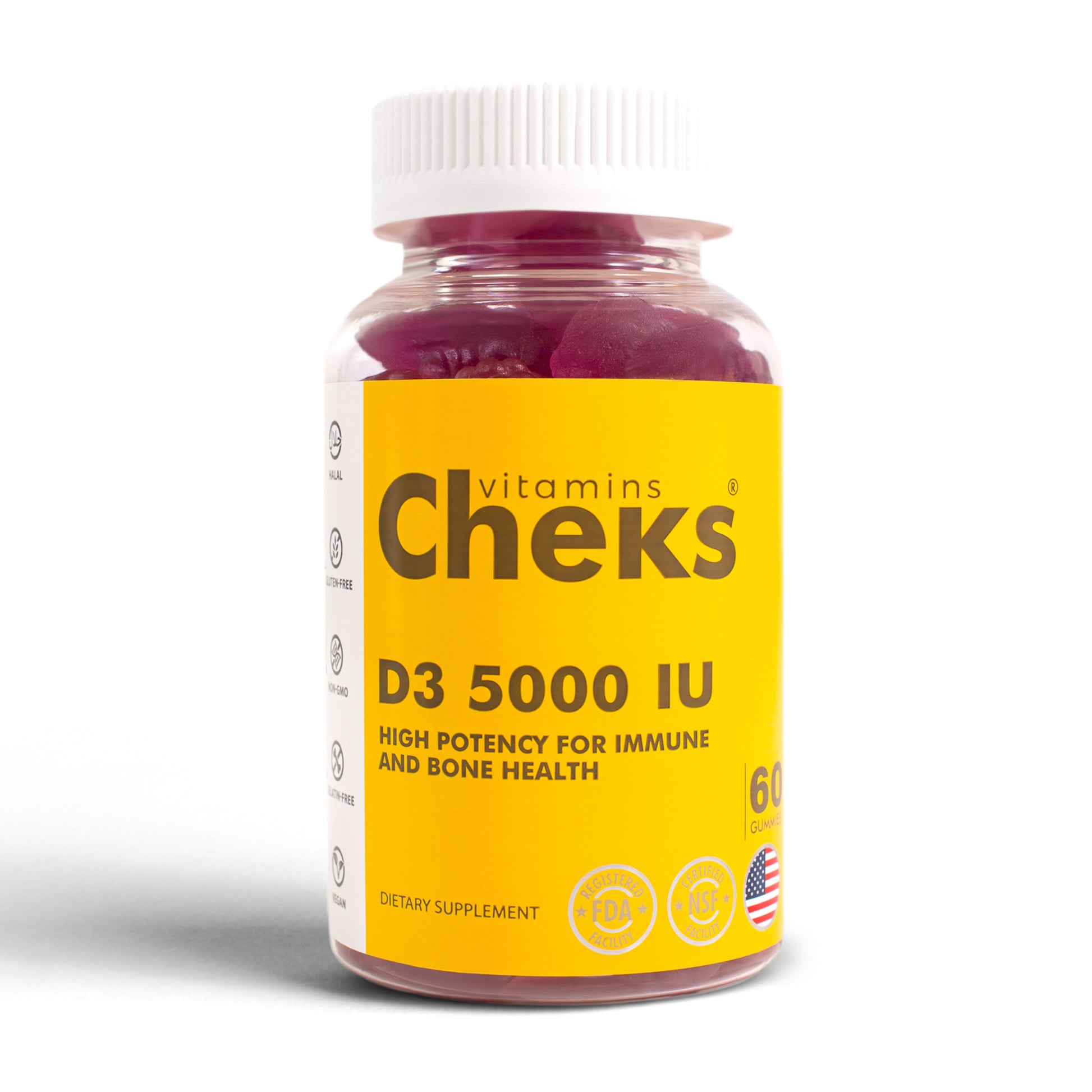 Vitamin D3 5000 UI Gummies - CHEKS
