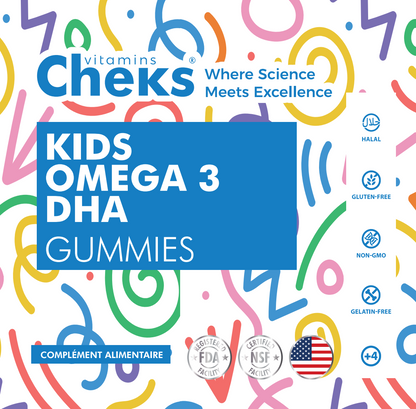 Kids Omega 3 DHA 250mg Gummies - CHEKS