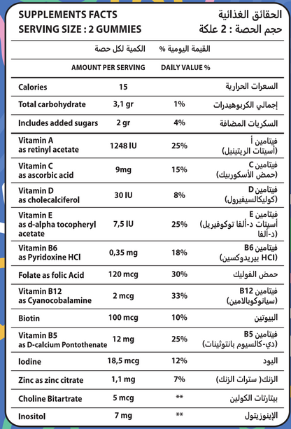 Cheks Kids Multivitamins Gummies enfants - CHEKS
