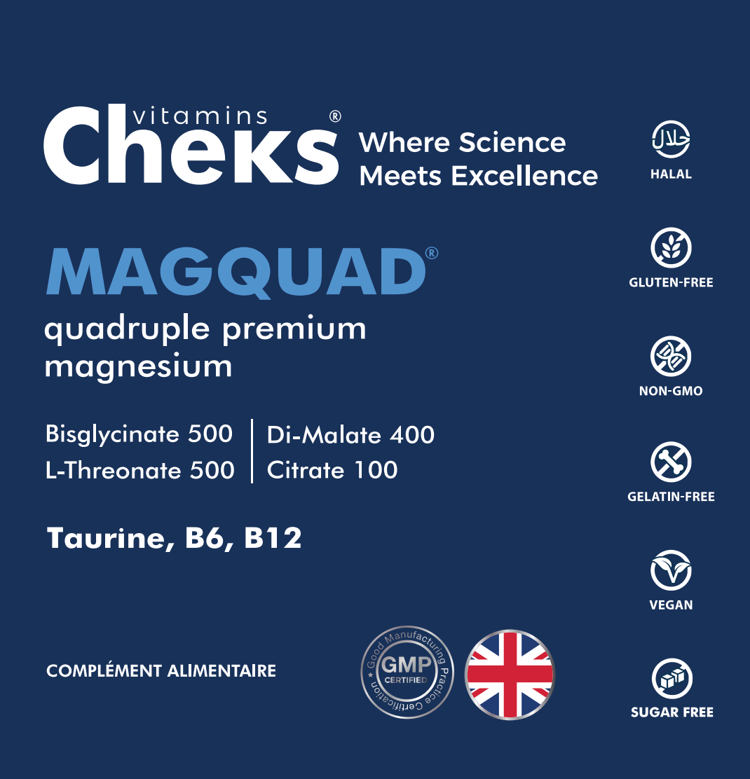 MAGQUAD Quadruple Premium Magnesium Gummies - CHEKS