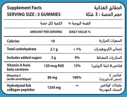 Collagen Peptides 1350mg Gummies - CHEKS