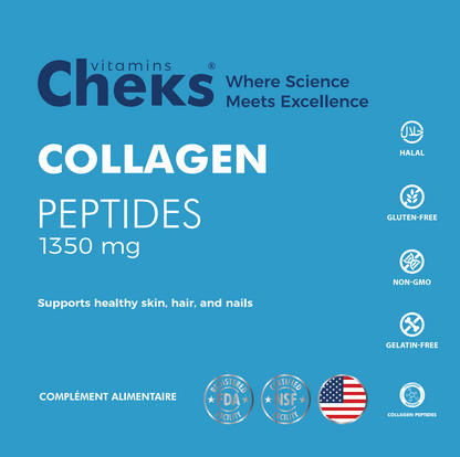 Collagen Peptides 1350mg Gummies - CHEKS