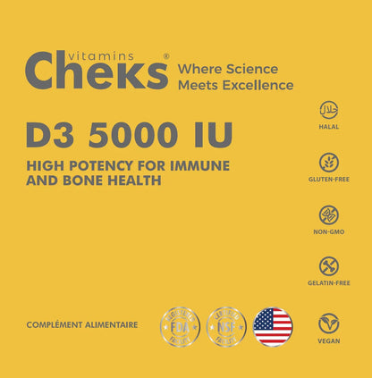 Vitamine D3 5000 UI Gummies