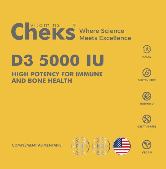 Vitamine D3 5000 UI Gummies