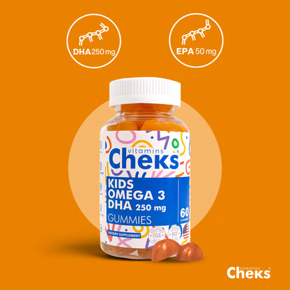 Kids Omega 3 DHA 250mg Gummies - CHEKS